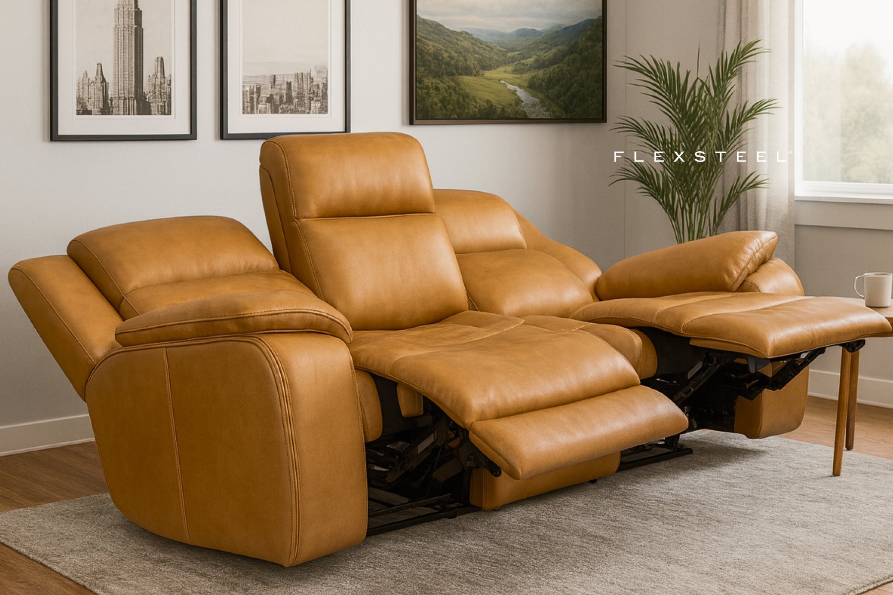 Flexsteel Debut's Ziggy: A First Of Its Kind Motion Sofa Group With Integrated Massage Built By Cozzia