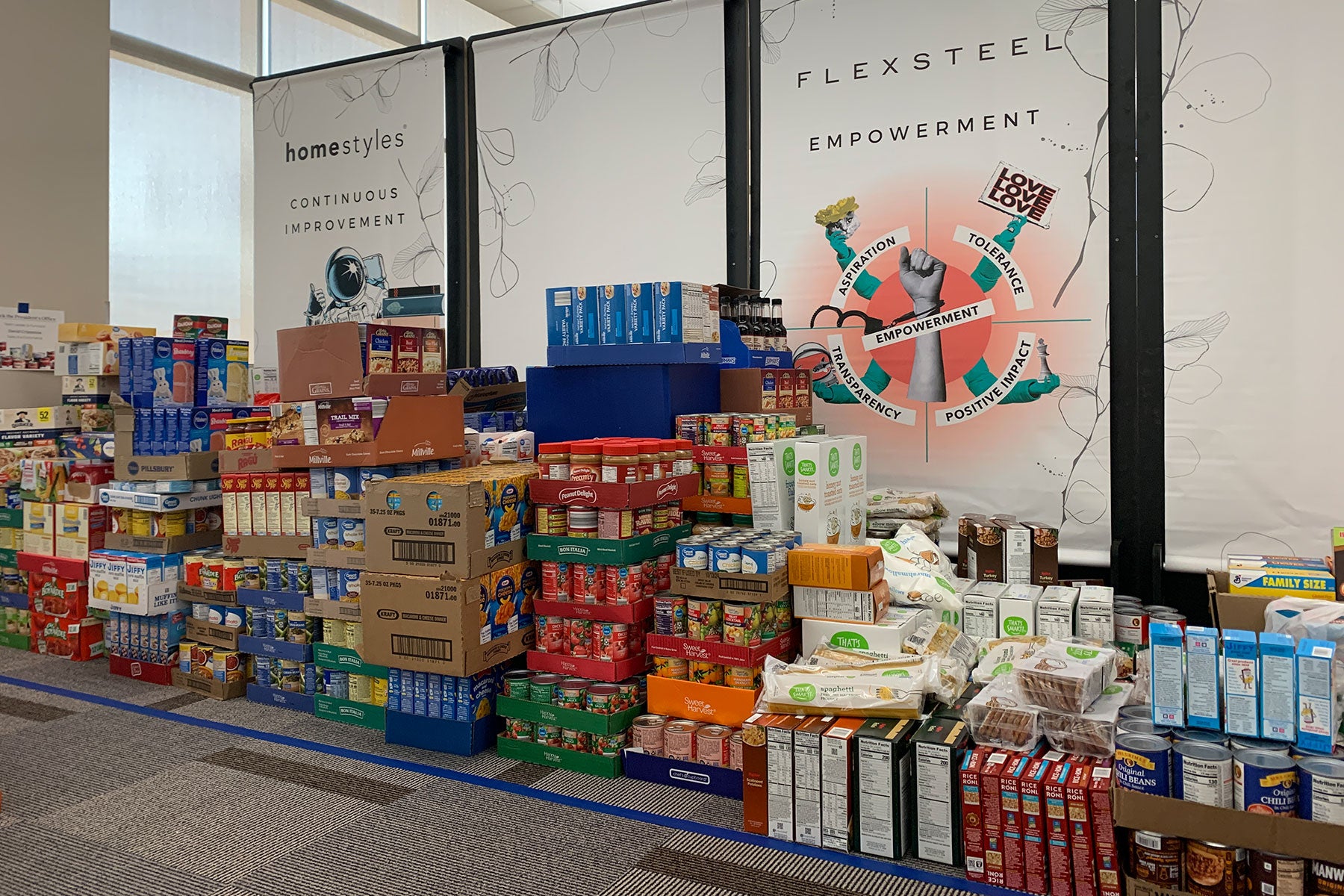 Flexsteel Donates Over 6,000 Meals to Local Food Pantries This Holiday Season