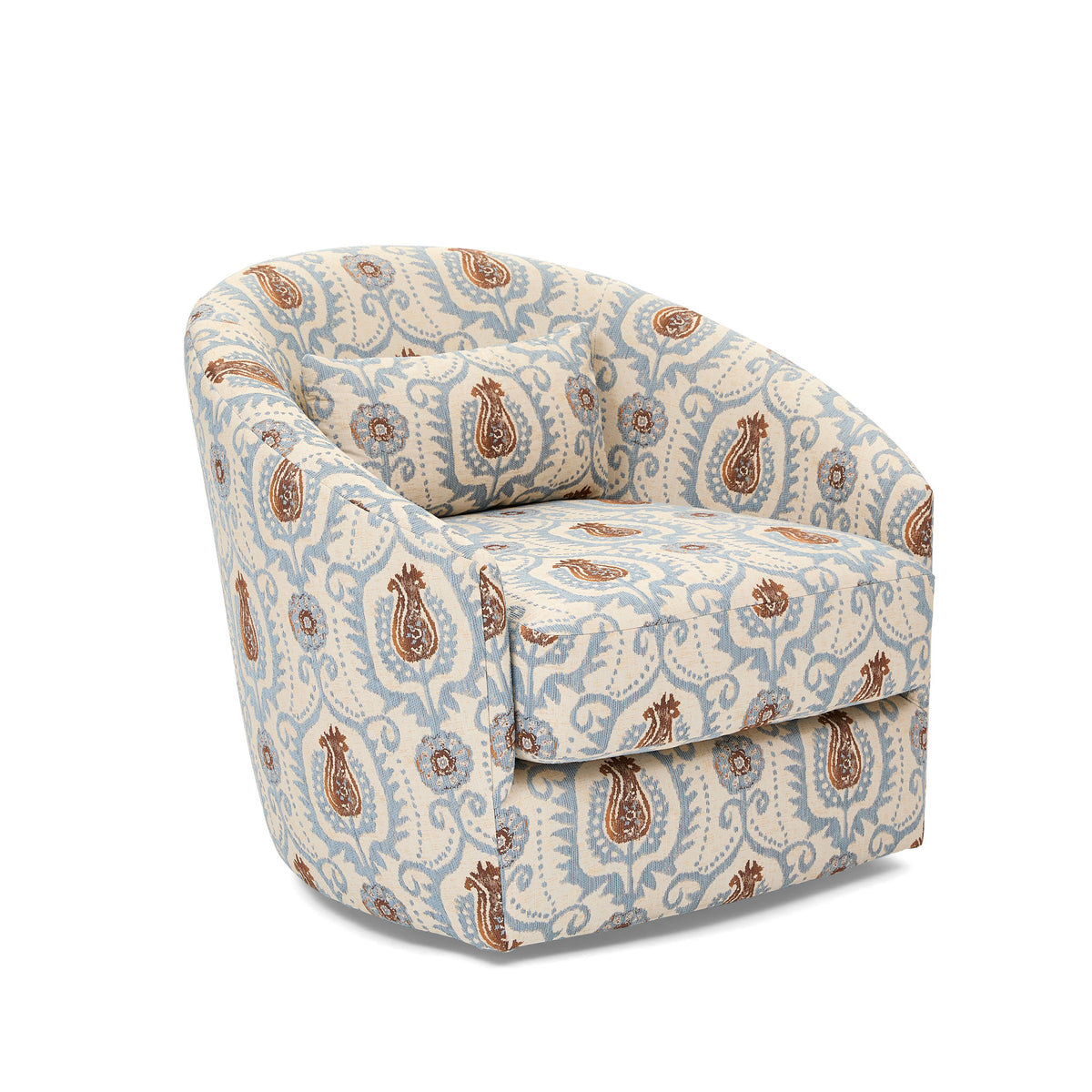 Shelly Fabric Swivel Chair