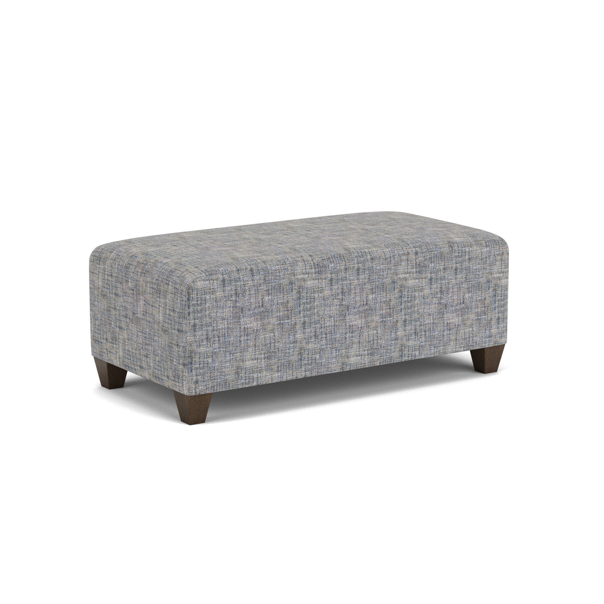 Cascade Fabric Rectangular Cocktail Ottoman