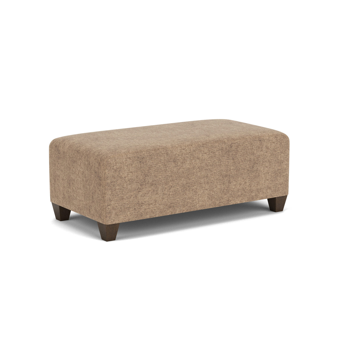 Cascade Fabric Rectangular Cocktail Ottoman