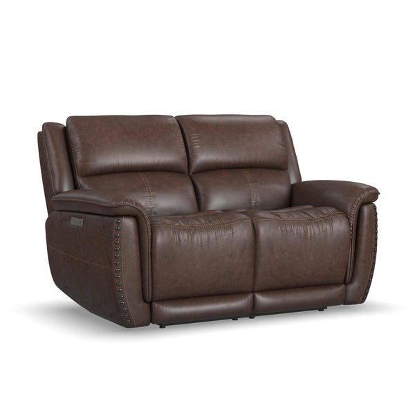 Beau Fabric Power Reclining Loveseat with Power Headrests