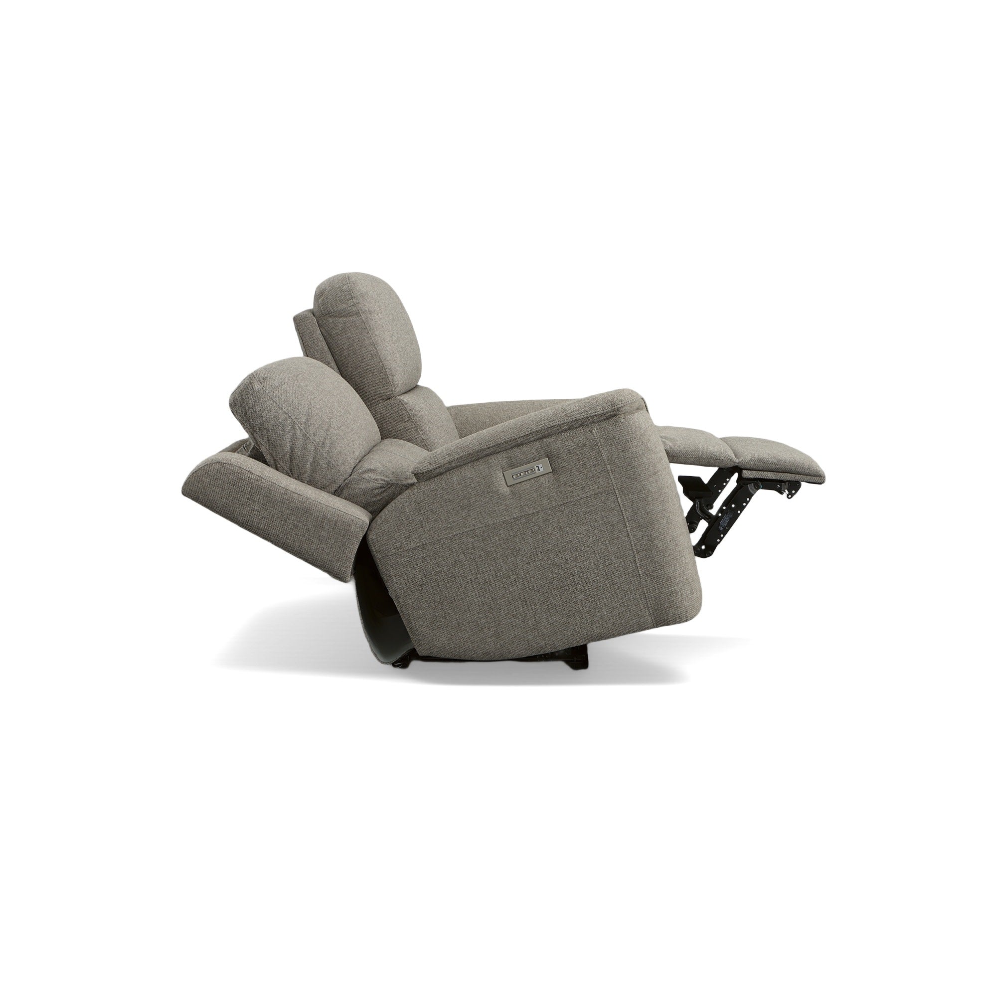 Henry Fabric Power Reclining Loveseat with Power Headrests & Lumbar