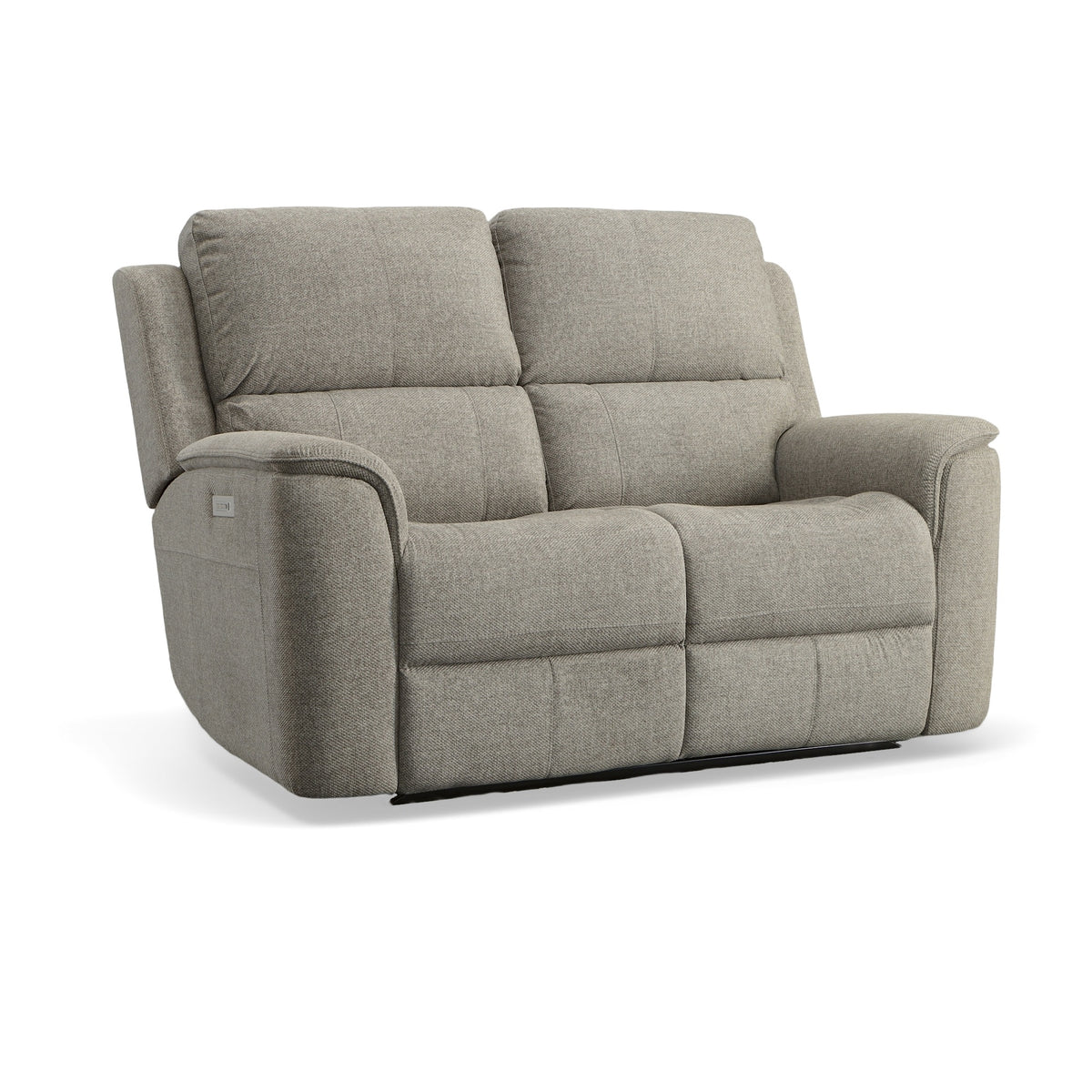 Henry Fabric Power Reclining Loveseat with Power Headrests & Lumbar