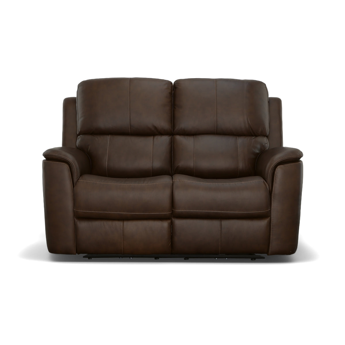 Henry Leather Power Reclining Loveseat with Power Headrests & Lumbar