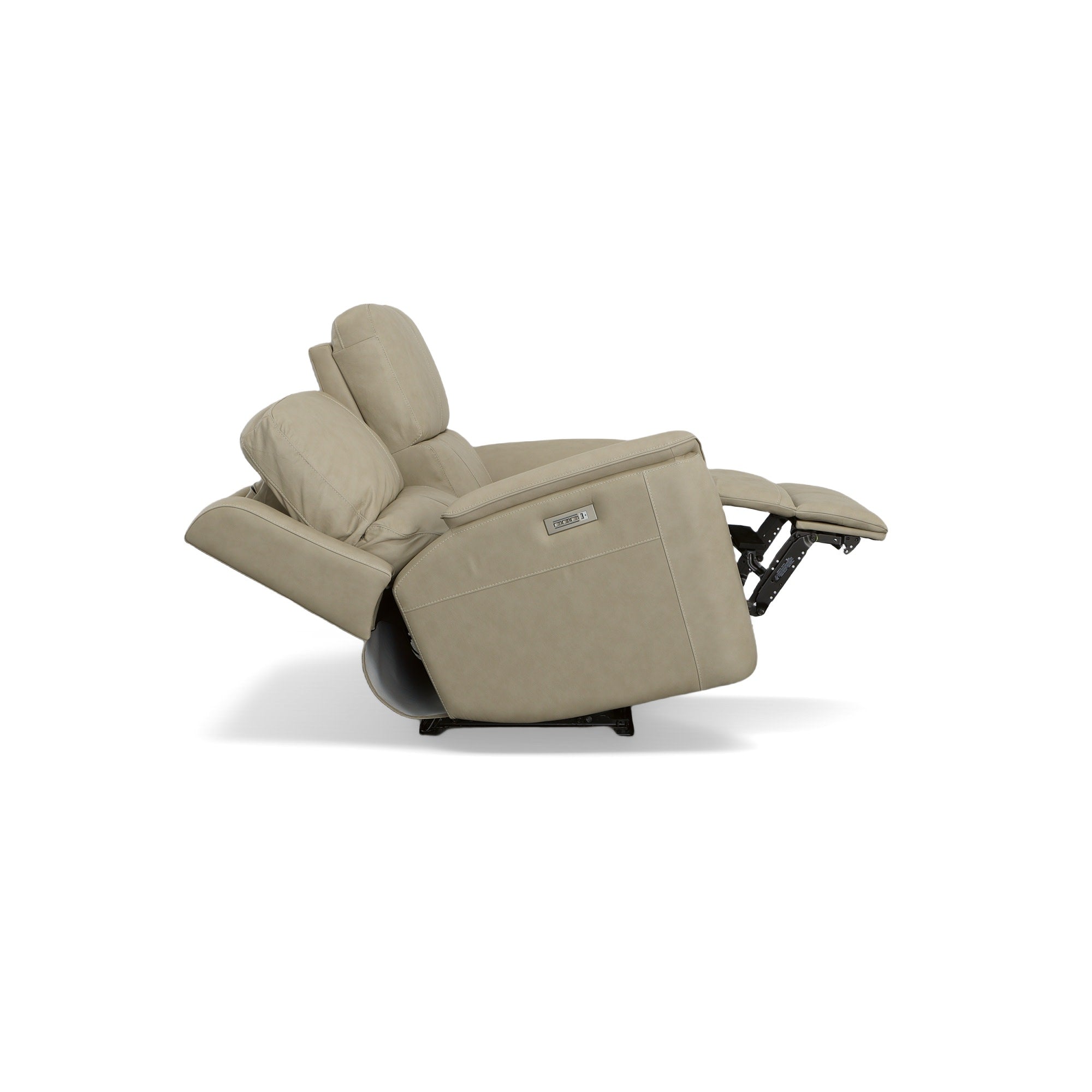 Henry Leather Power Reclining Loveseat with Power Headrests & Lumbar