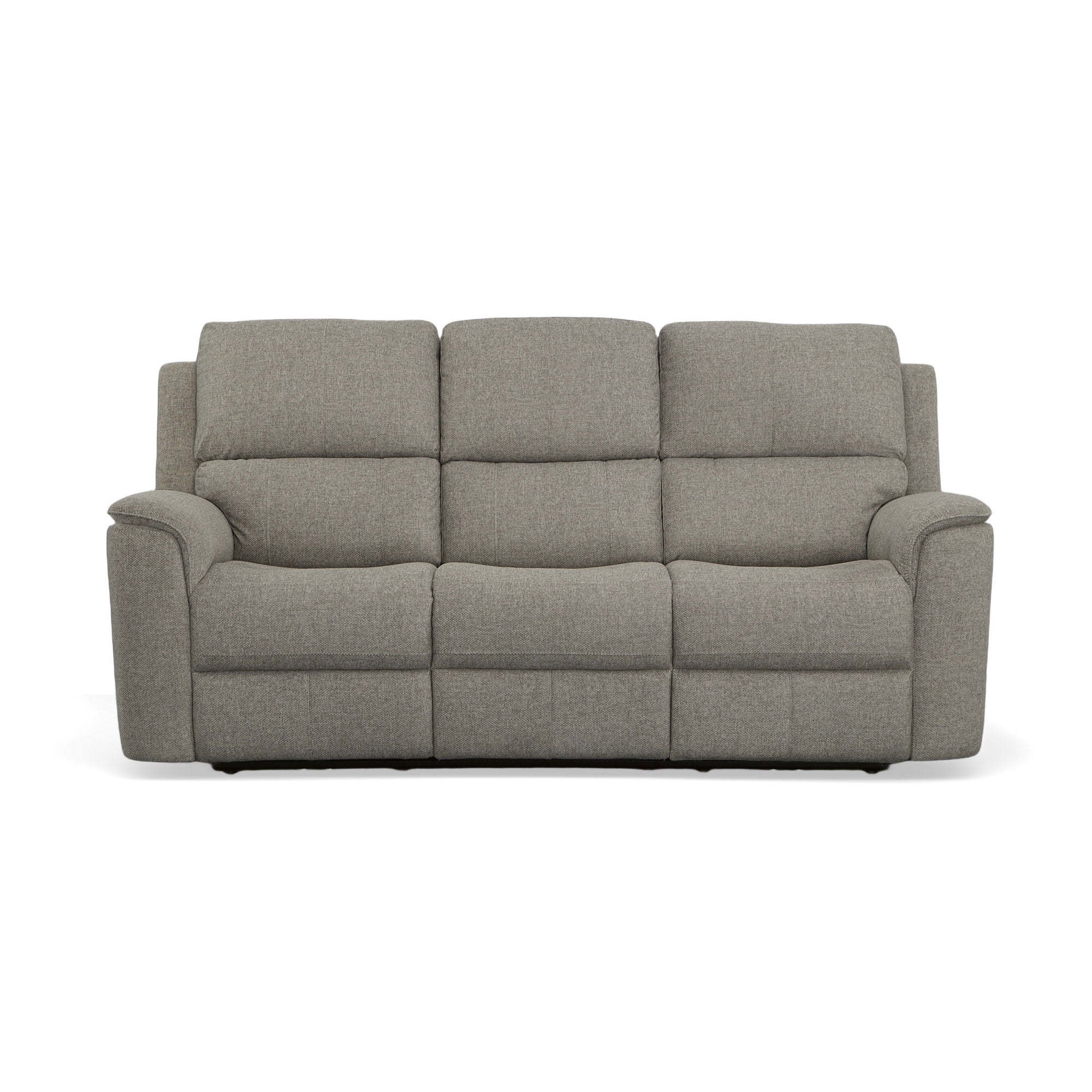 Henry Fog Fabric Power Reclining Sofa with Power Headrests & Lumbar