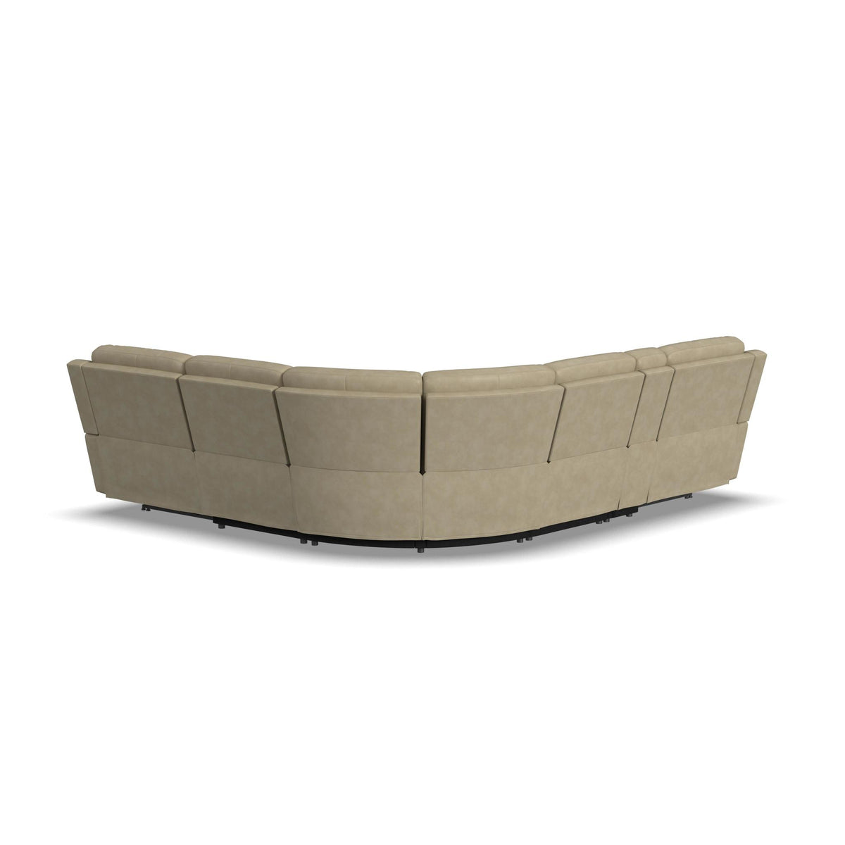 Henry Leather Power Reclining Sectional with Power Headrest & Lumbar