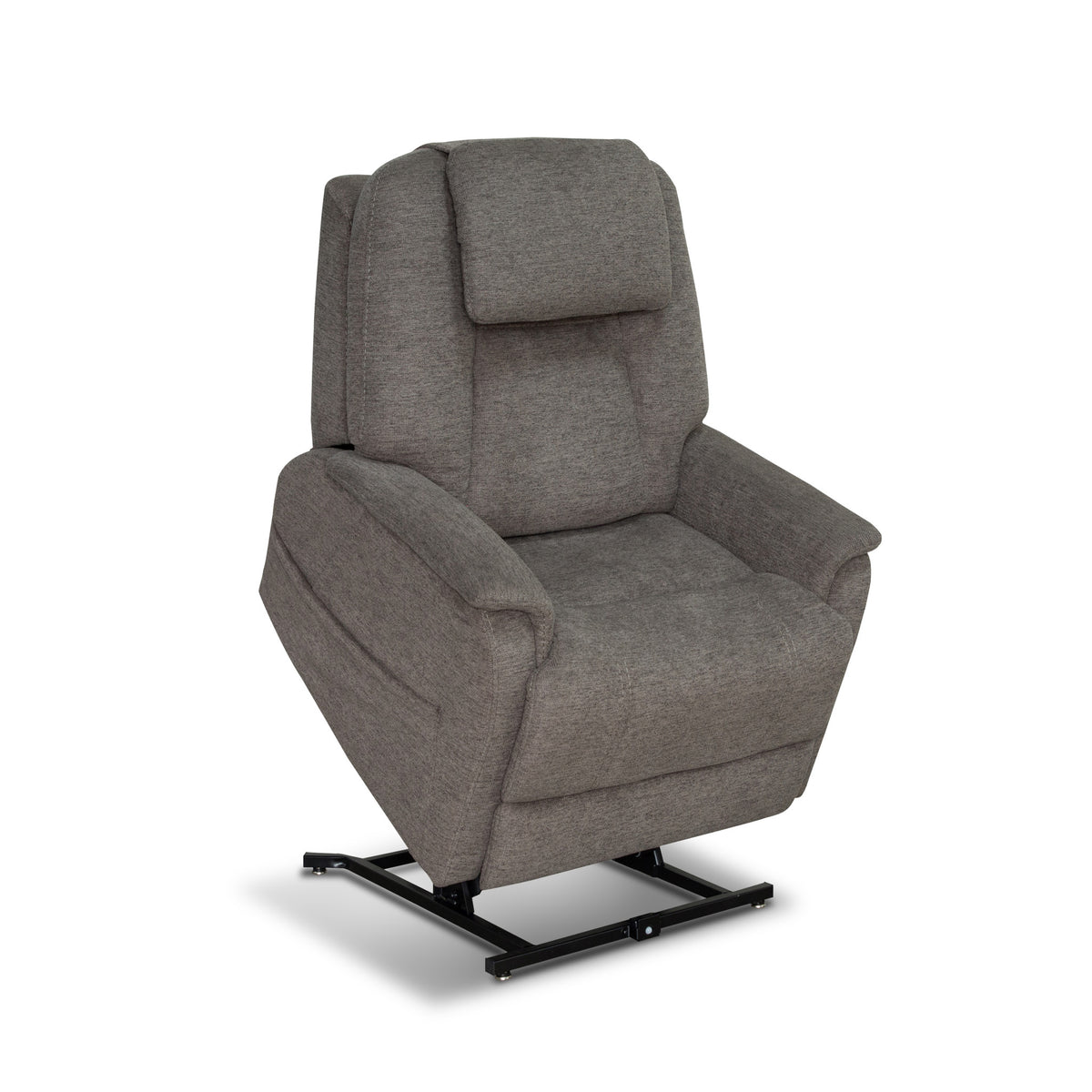 Zecliner Model 3+ Petite Fabric Power Lift Recliner with Power Headrest, Lumbar, Heat & Massage