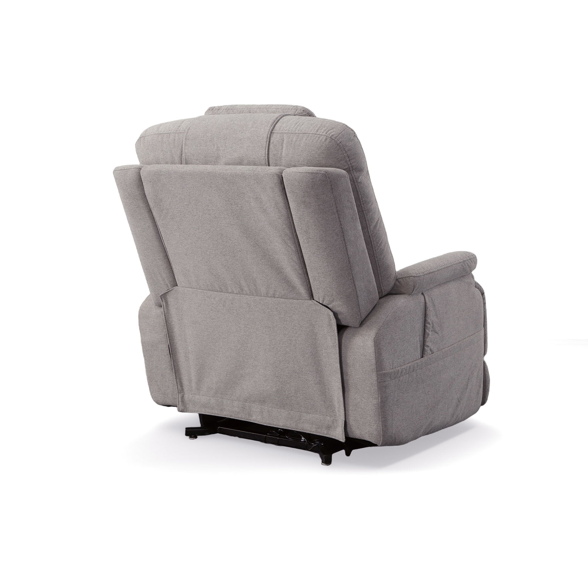 Zecliner Model 1 Dove Fabric Power Sleep Recliner with Power Headrest & Lumbar