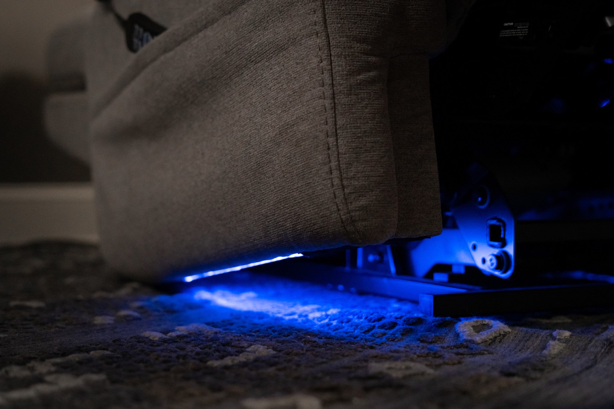 Zecliner Model 2+ Dove Fabric Power Lift Sleep Recliner with Power Headrest, Lumbar, Heat & Massage