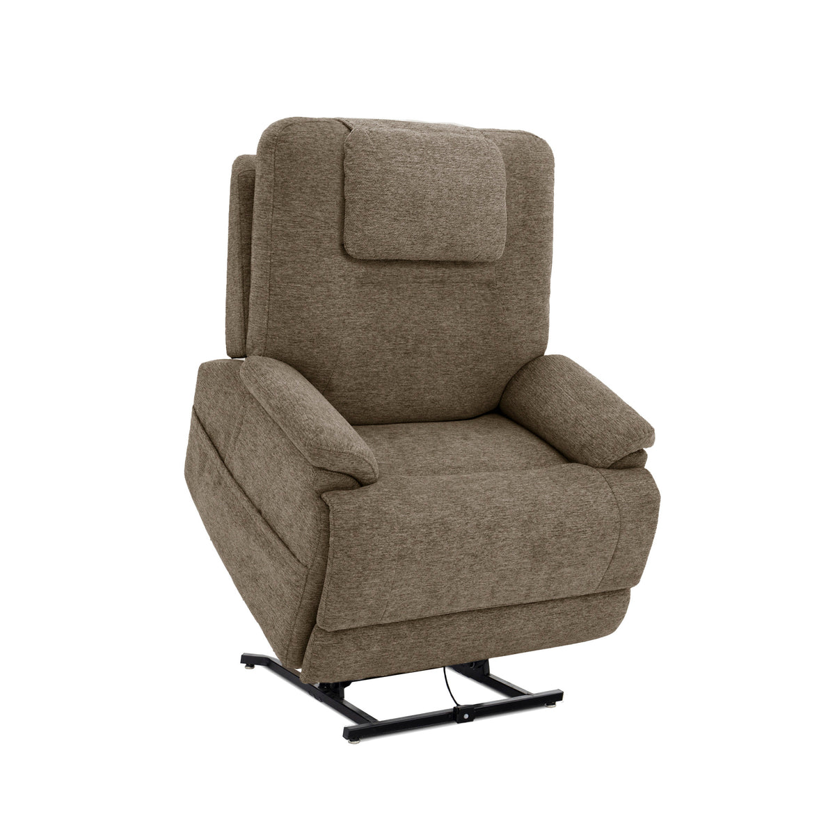 Zecliner Model 2+ Fabric Power Lift Sleep Recliner with Power Headrest, Lumbar, Heat & Massage