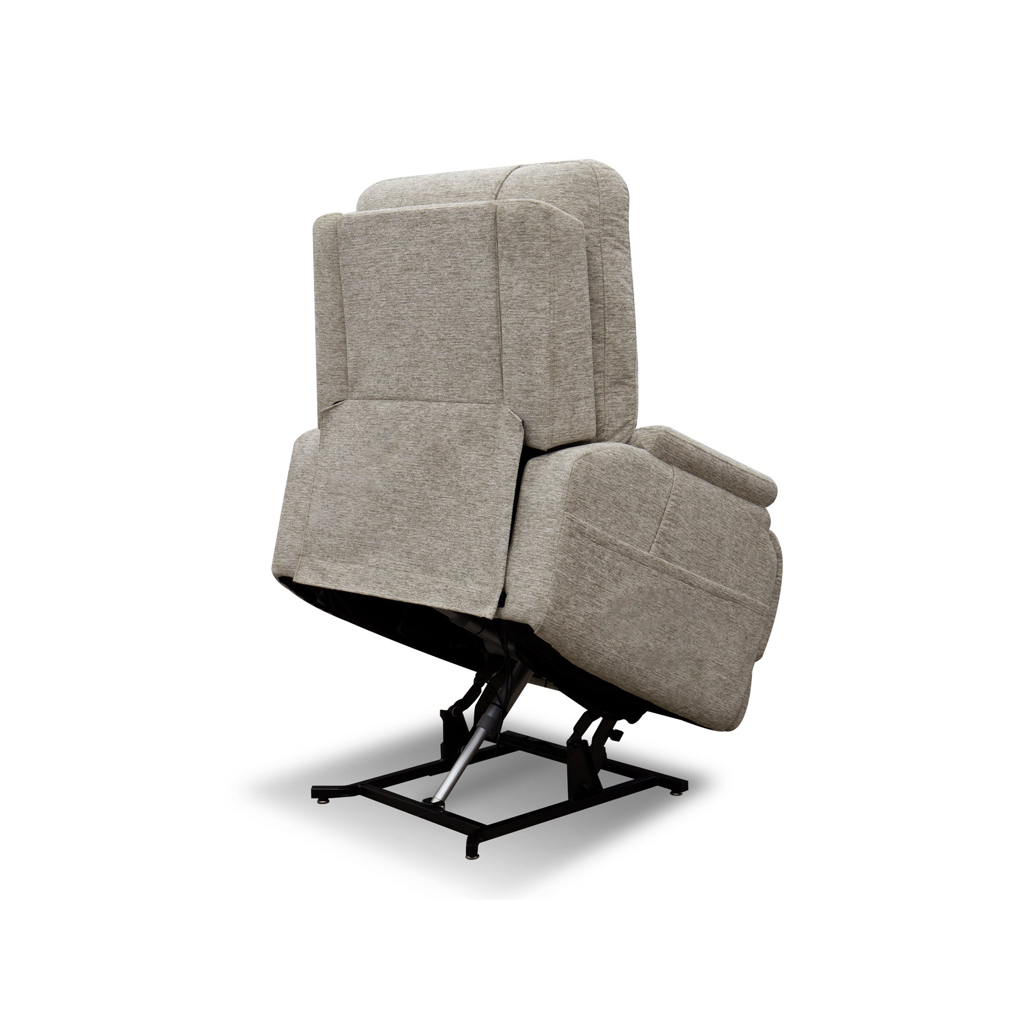Zecliner Model 2+ Fabric Power Lift Sleep Recliner with Power Headrest, Lumbar, Heat & Massage