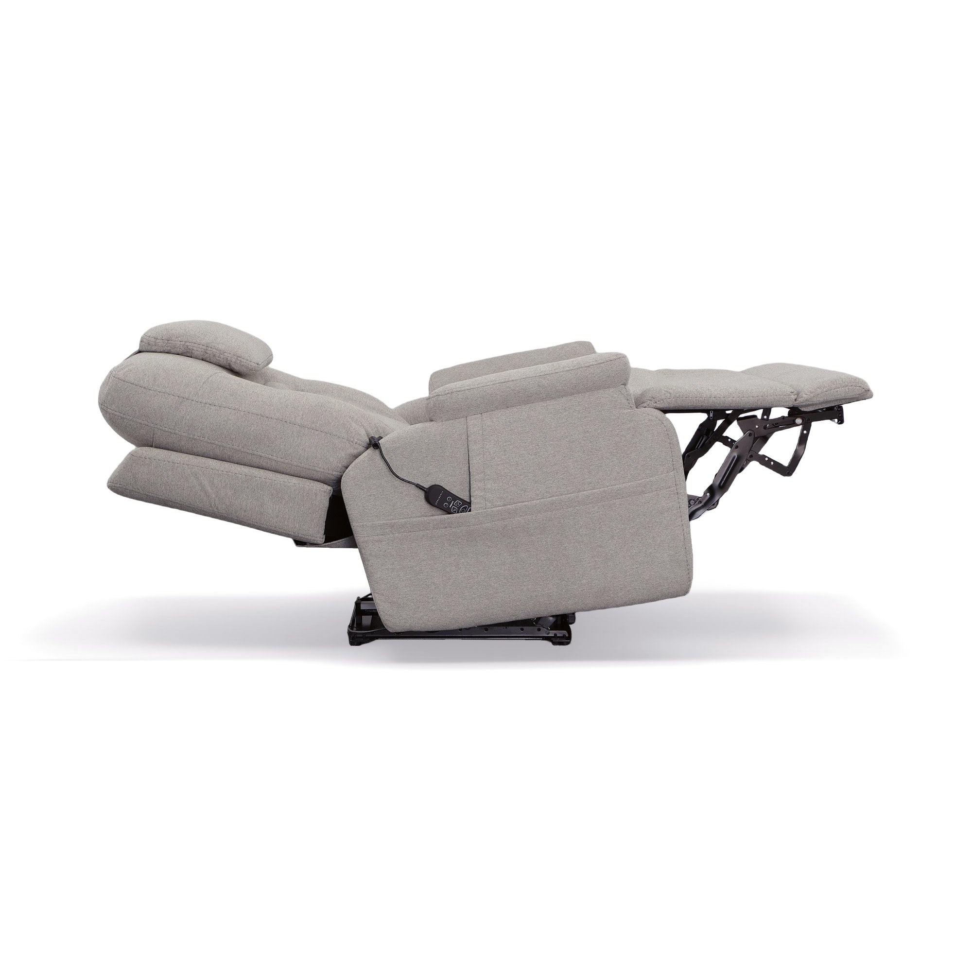 Zecliner Model 2 Dove Fabric Power Lift Sleep Recliner with Power Headrest & Lumbar