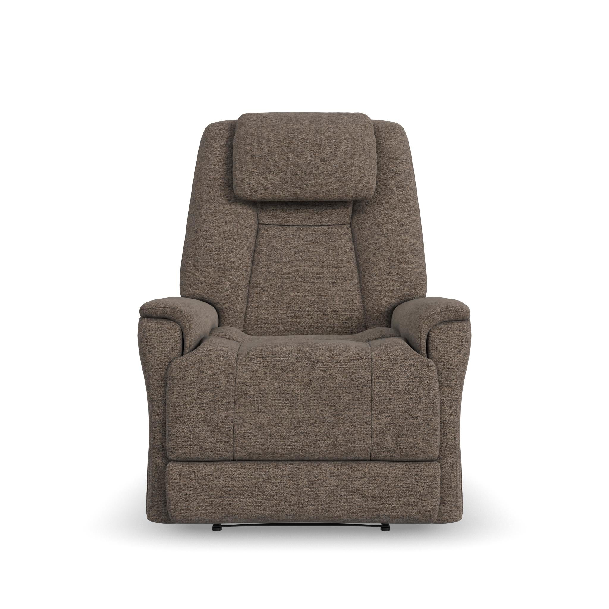 Zecliner Model 3+ Toast Fabric Power Lift Recliner with Power Headrest, Lumbar, Heat & Massage
