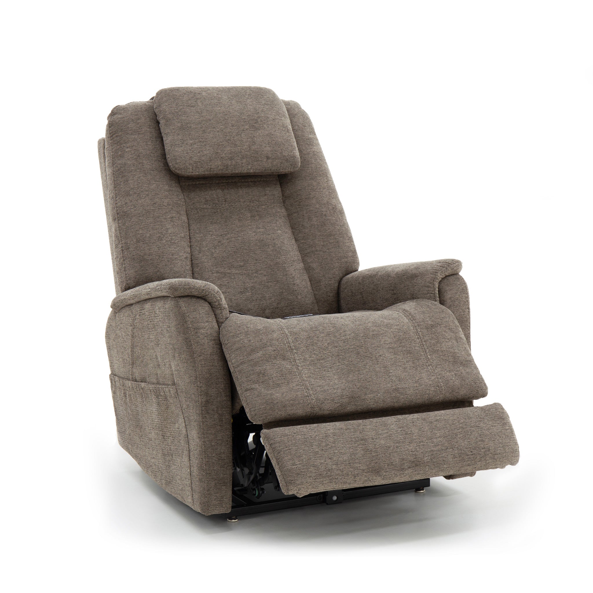Zecliner Model 3+ Fabric Power Lift Recliner with Power Headrest, Lumbar, Heat & Massage
