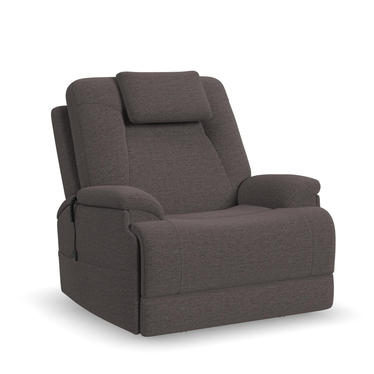 Zecliner Model 4+ Fabric Power Lift Recliner with Power Headrest & Lumbar, Heat & Massage