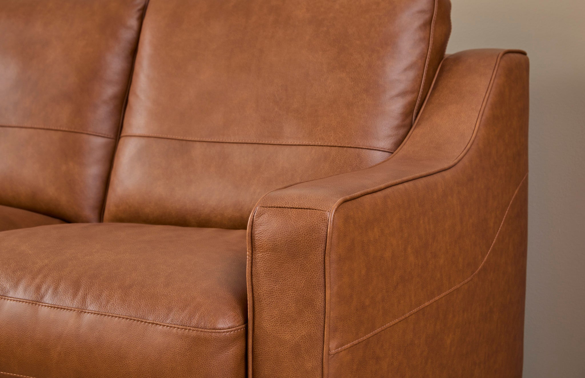 Hudson Autumn Leather Sofa