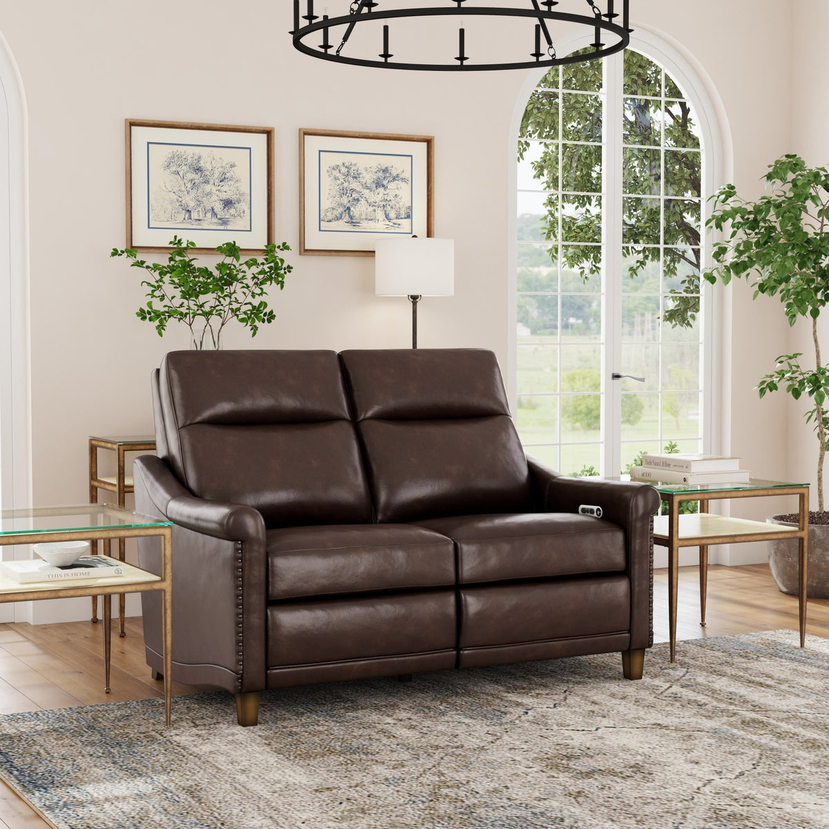 Elizabeth Leather Power Recliner with Power Headrest
