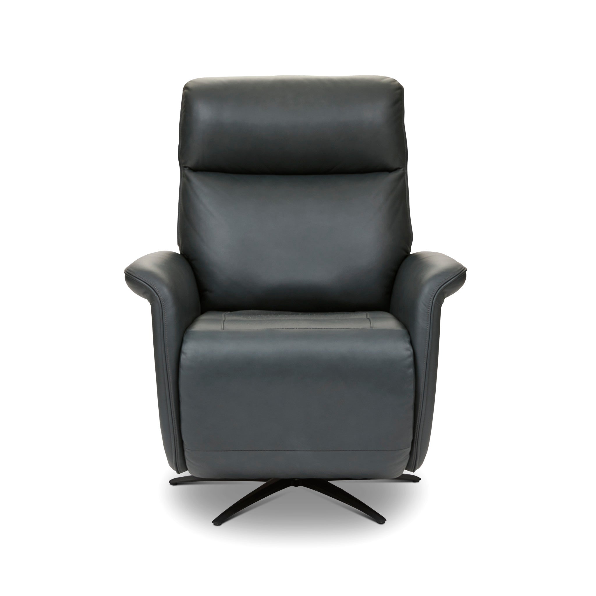 Haven Harbor Leather Power Swivel Recliner with Power Headrest, Lumbar, Heat, Massage & Ventilation