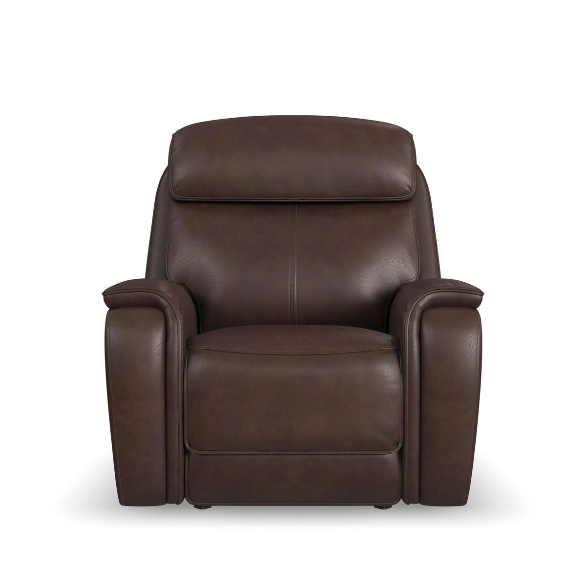 Walker Leather Power Gliding Recliner w/ Power Headrest & Lumbar