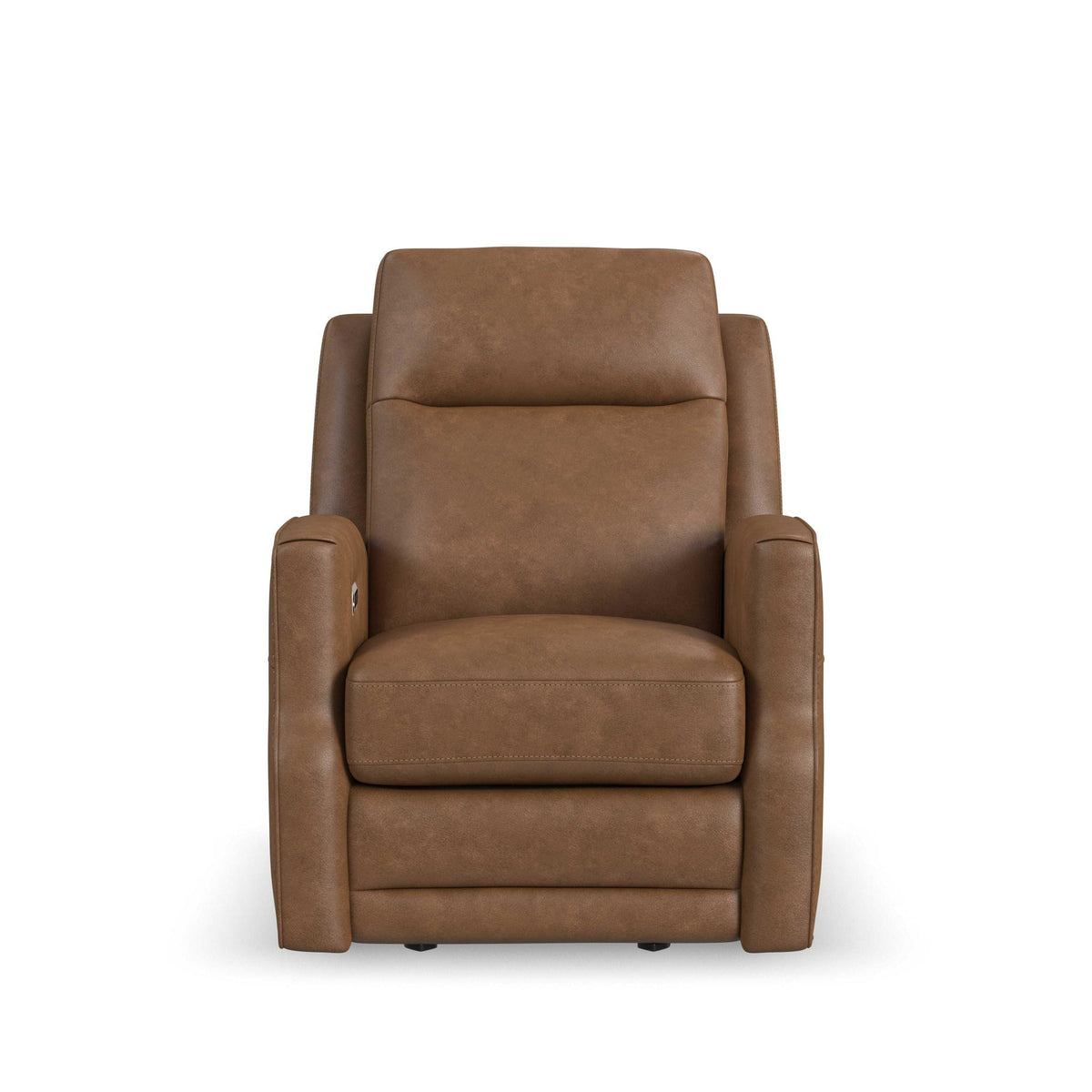 Maxwell Leather Power Gliding Recliner with Power Headrest and Lumbar
