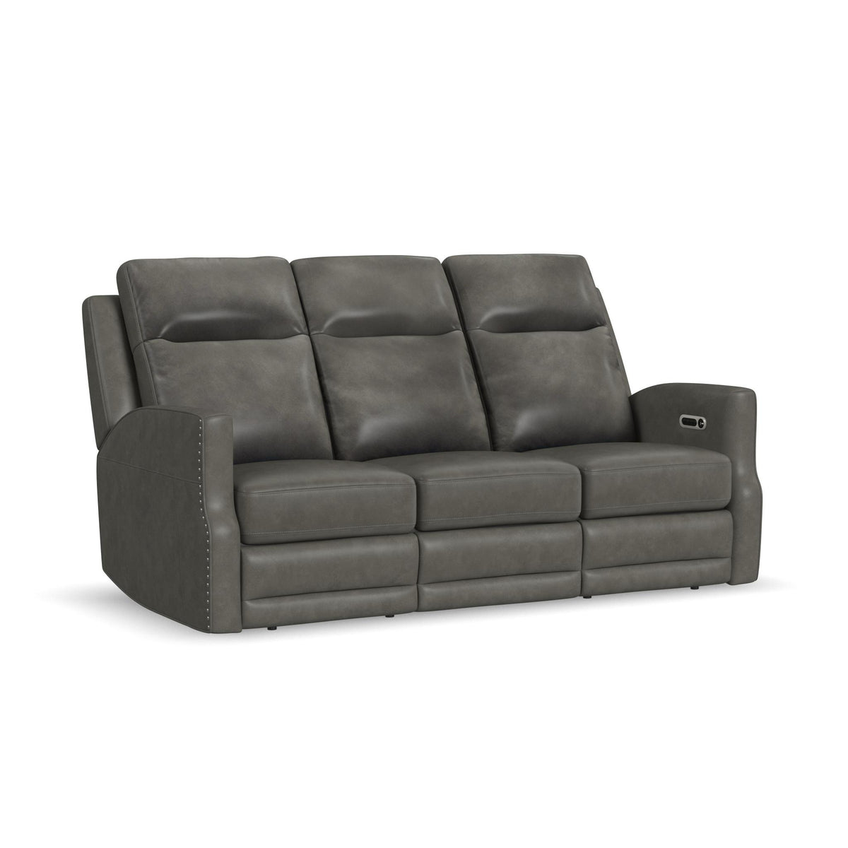 Maxwell Leather Power Reclining Sofa with Power Headrests and Lumbar