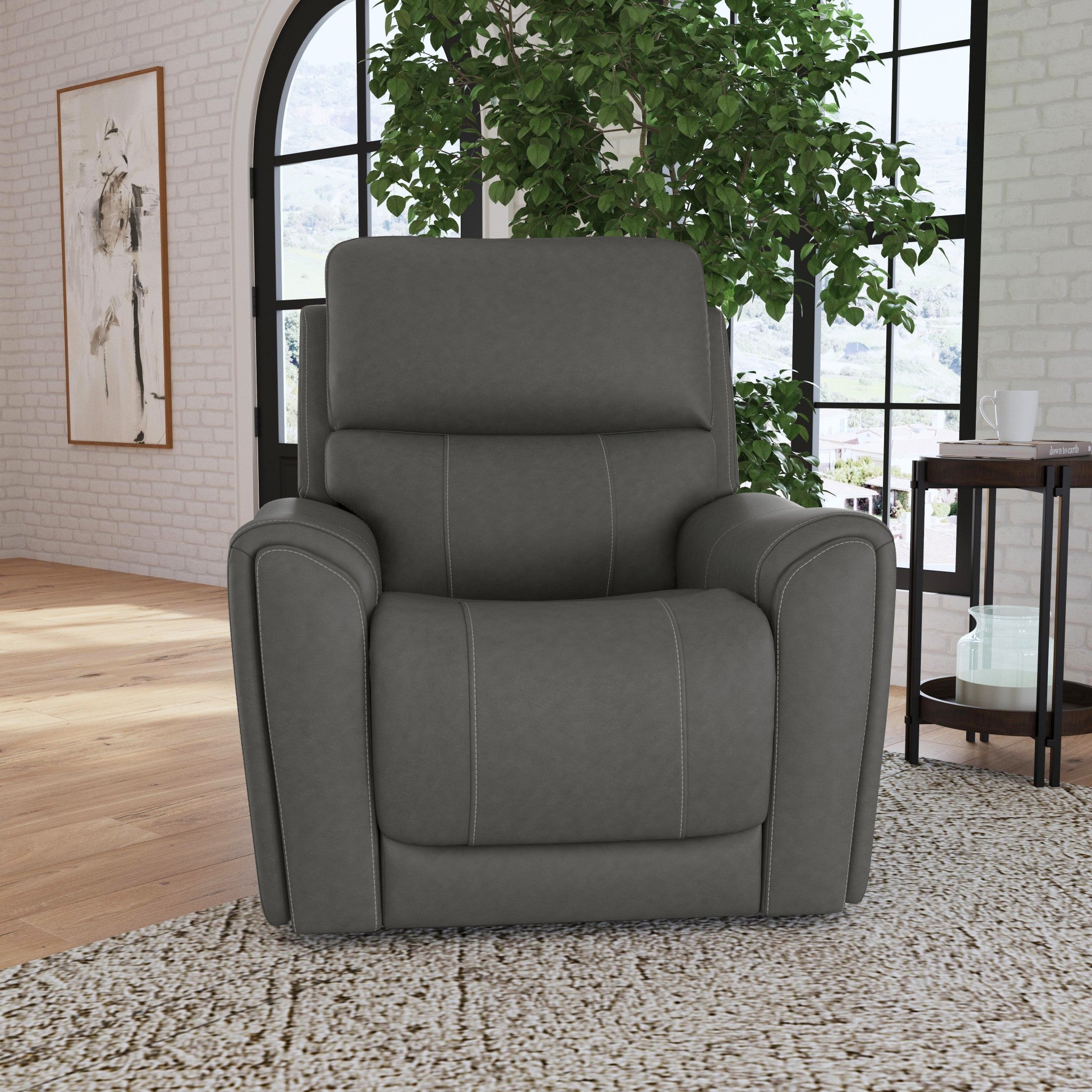 Carter Fabric Power Recliner with Power Headrest & Lumbar