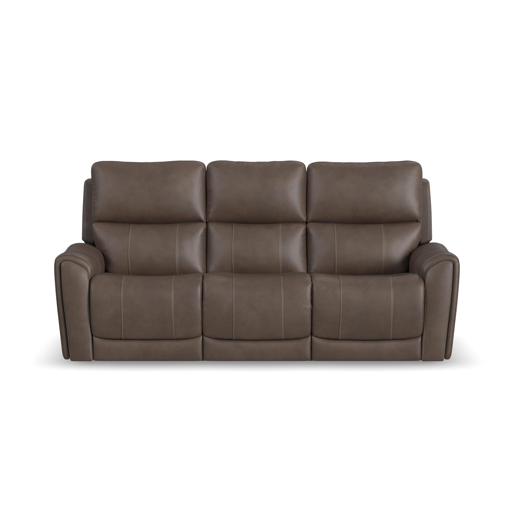 Carter Fabric Power Reclining Sofa with Console & Power Headrests & Lumbar
