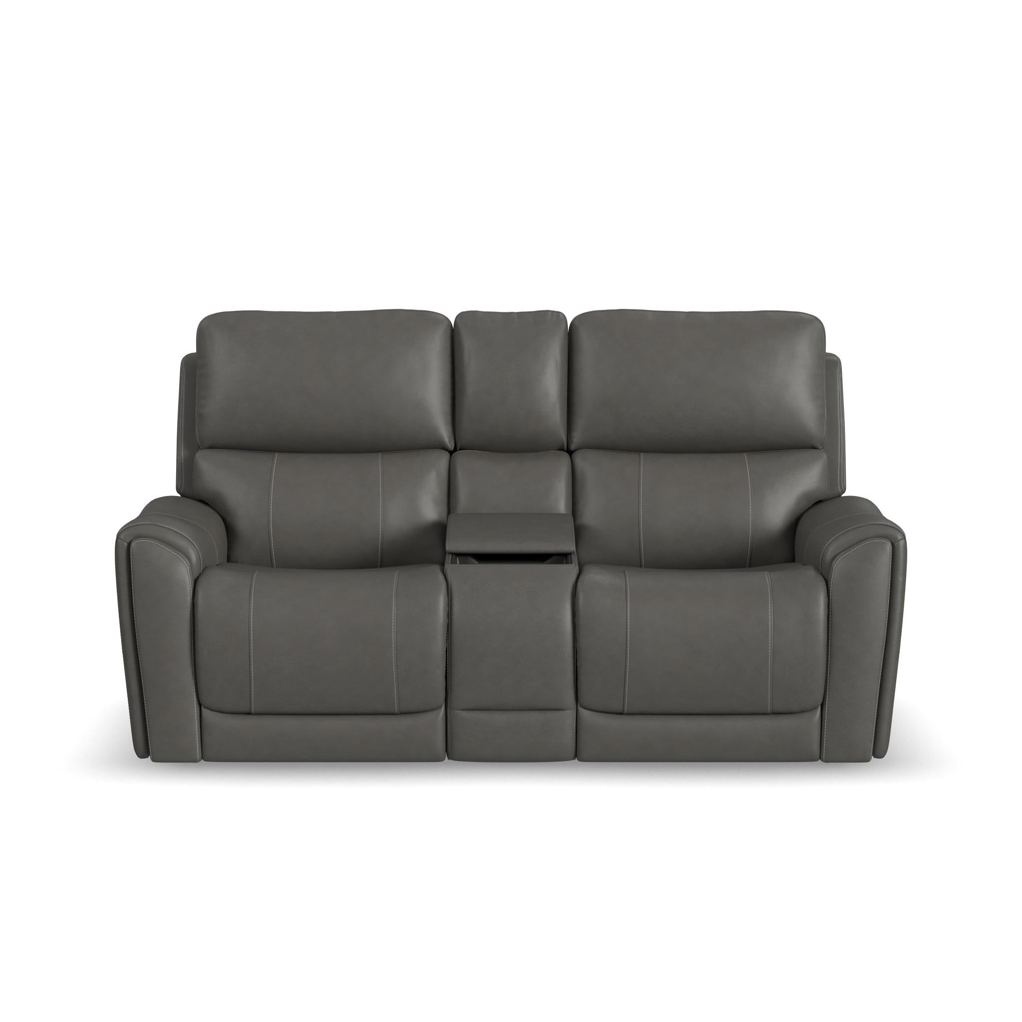 Carter Fabric Power Reclining Loveseat with Console & Power Headrests & Lumbar