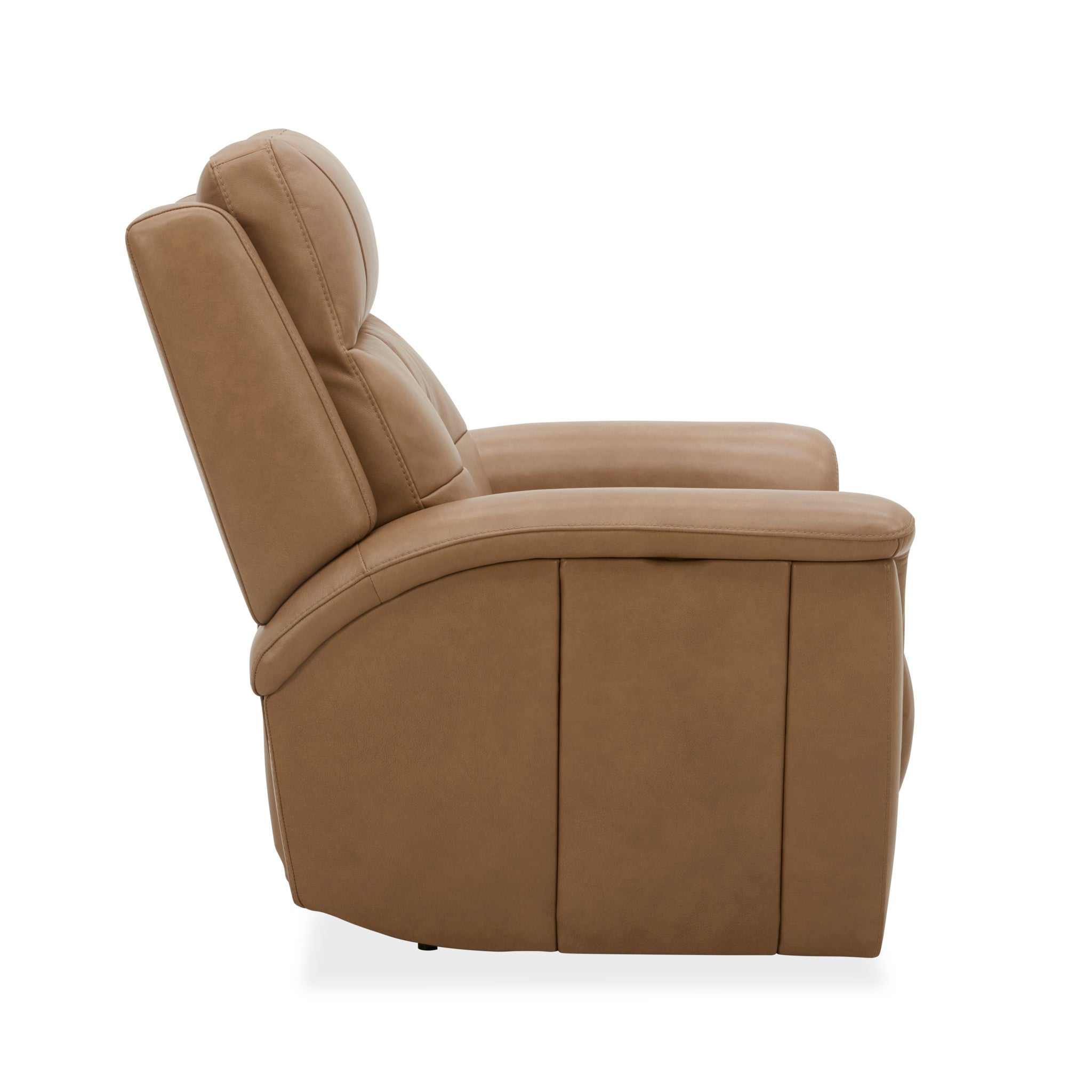 Ranger Brown Leather Power Recliner with Power Headrest, Lumbar, Heat & Massage