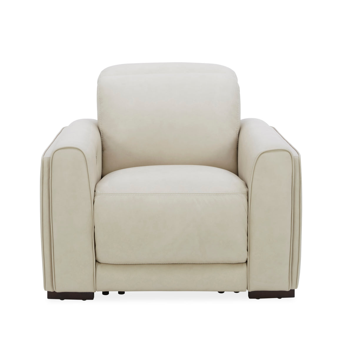 Sola Leather Power Recliner with Power Headrest, Lumbar, Heat & Massage