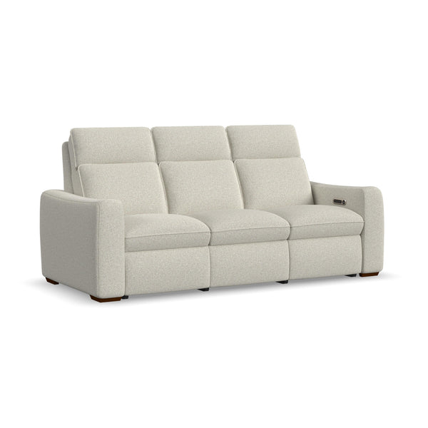 Ava Fabric Power Reclining Sofa with Power Headrest & Lumbar