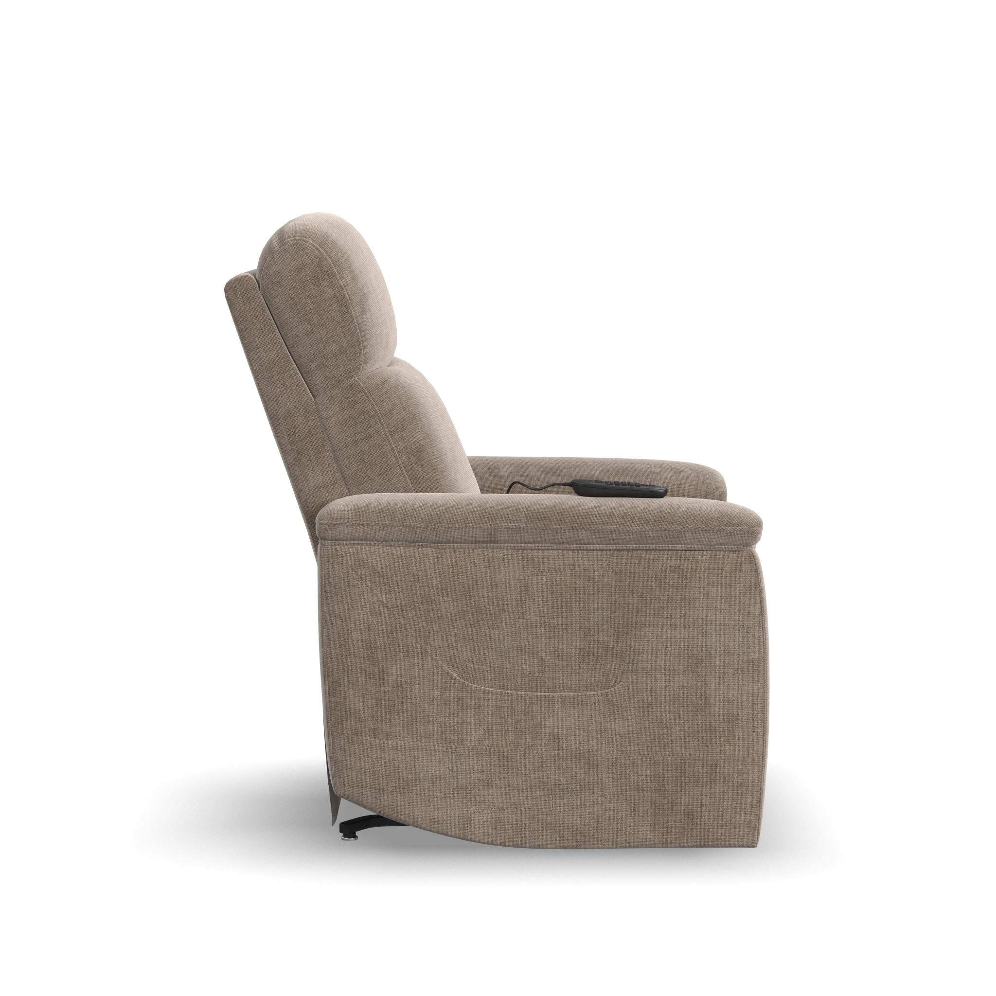 Luma Petite Fabric Petite Power Lift Recliner with Power Headrest, Lumbar, Heat & Massage