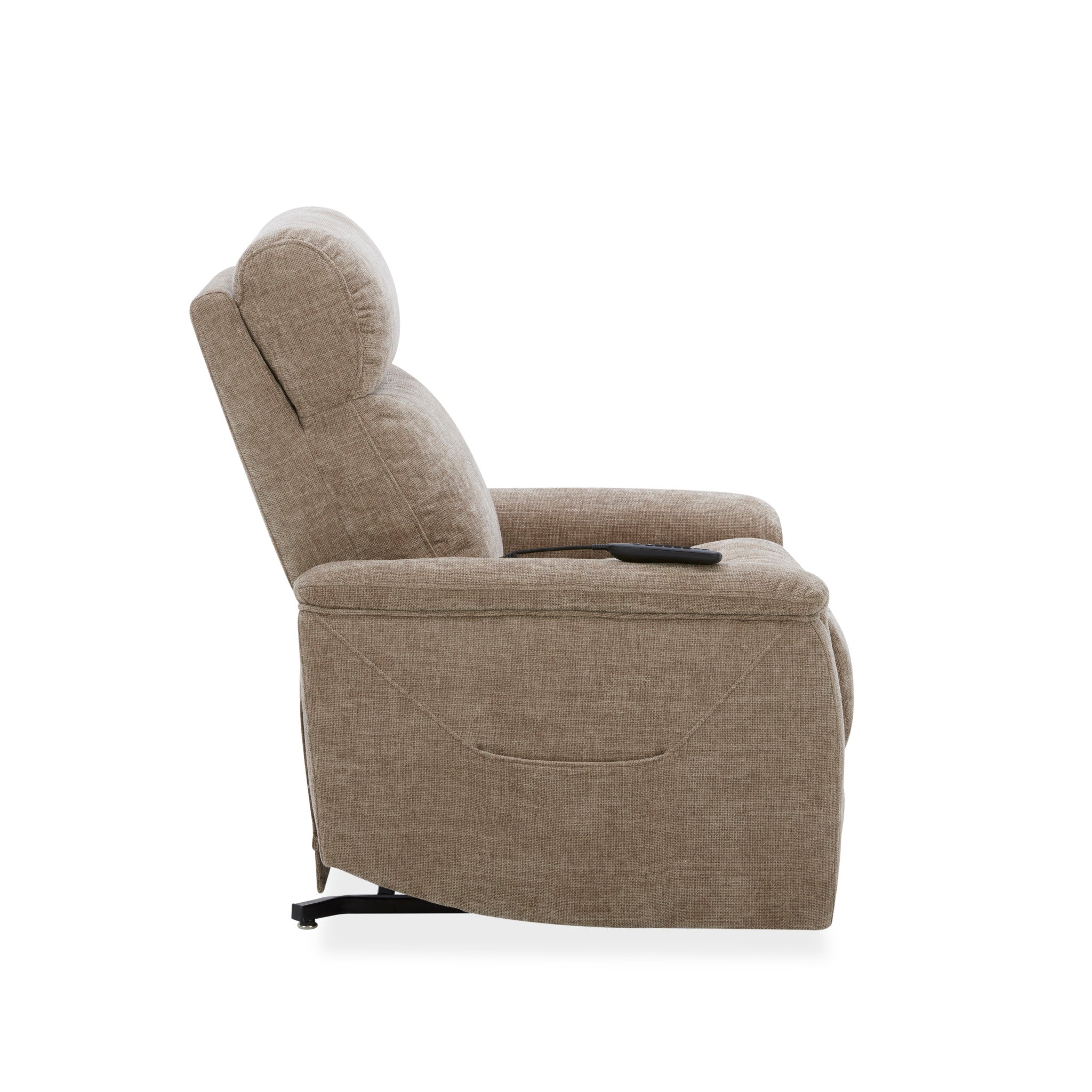 Luma Petite Fabric Petite Power Lift Recliner with Power Headrest, Lumbar, Heat & Massage