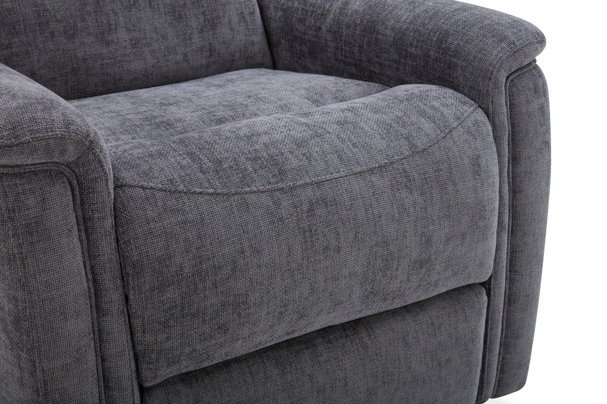 Luma Shadow Fabric Power Lift Recliner with Power Headrest, Lumbar, Heat & Massage
