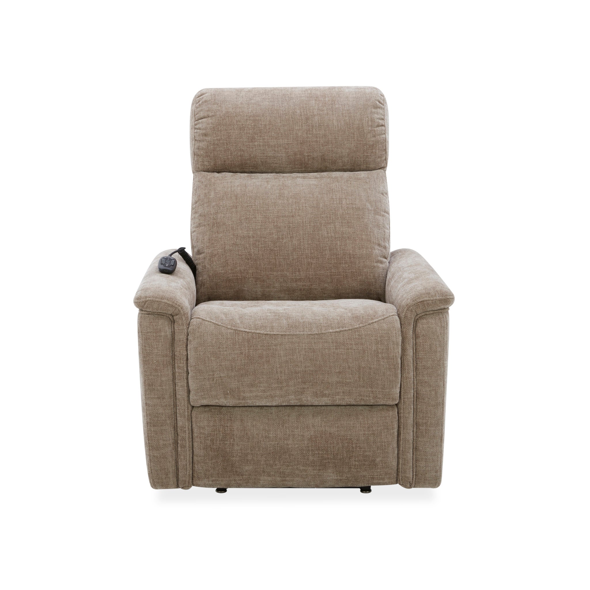 Luma Sable Fabric Power Lift Recliner with Power Headrest, Lumbar, Heat & Massage