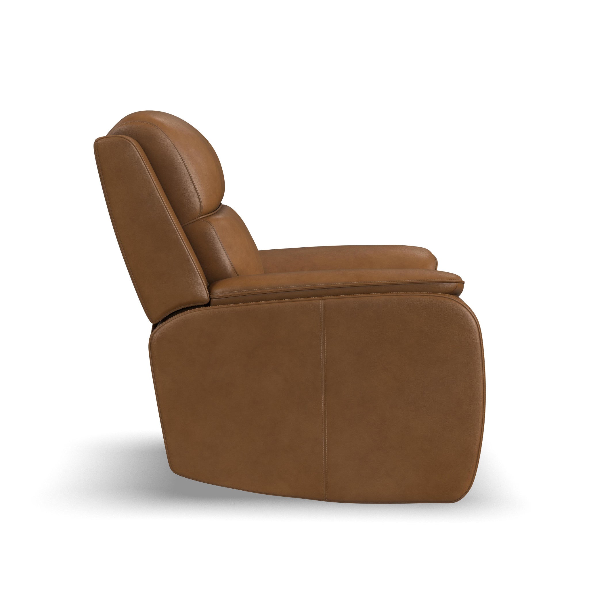 Ziggy Leather Power Recliner with Power Headrest, Lumbar, Heat & Massage