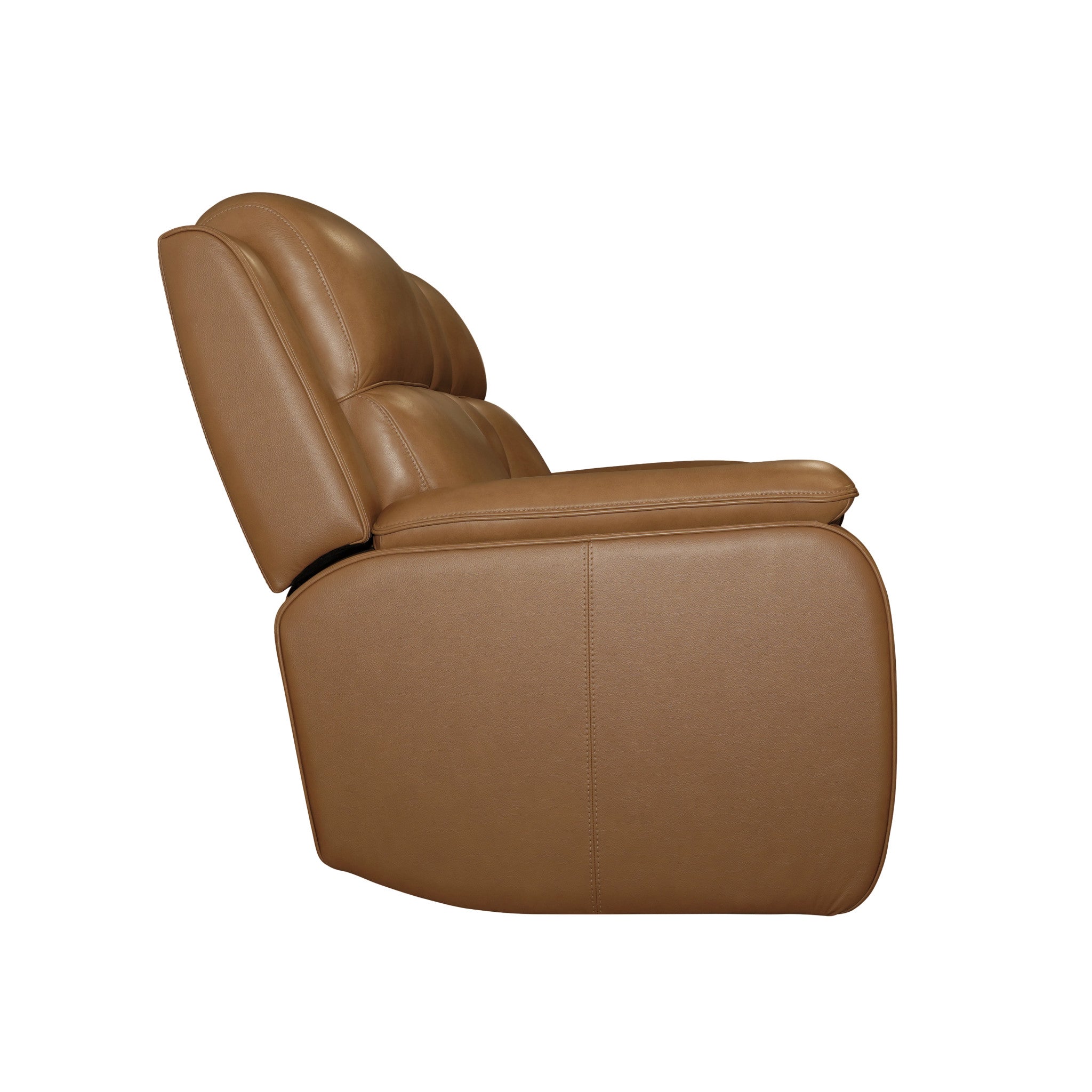 Ziggy Leather Power Reclining Loveseat with Console, Power Headrest, Lumbar, Heat & Massage