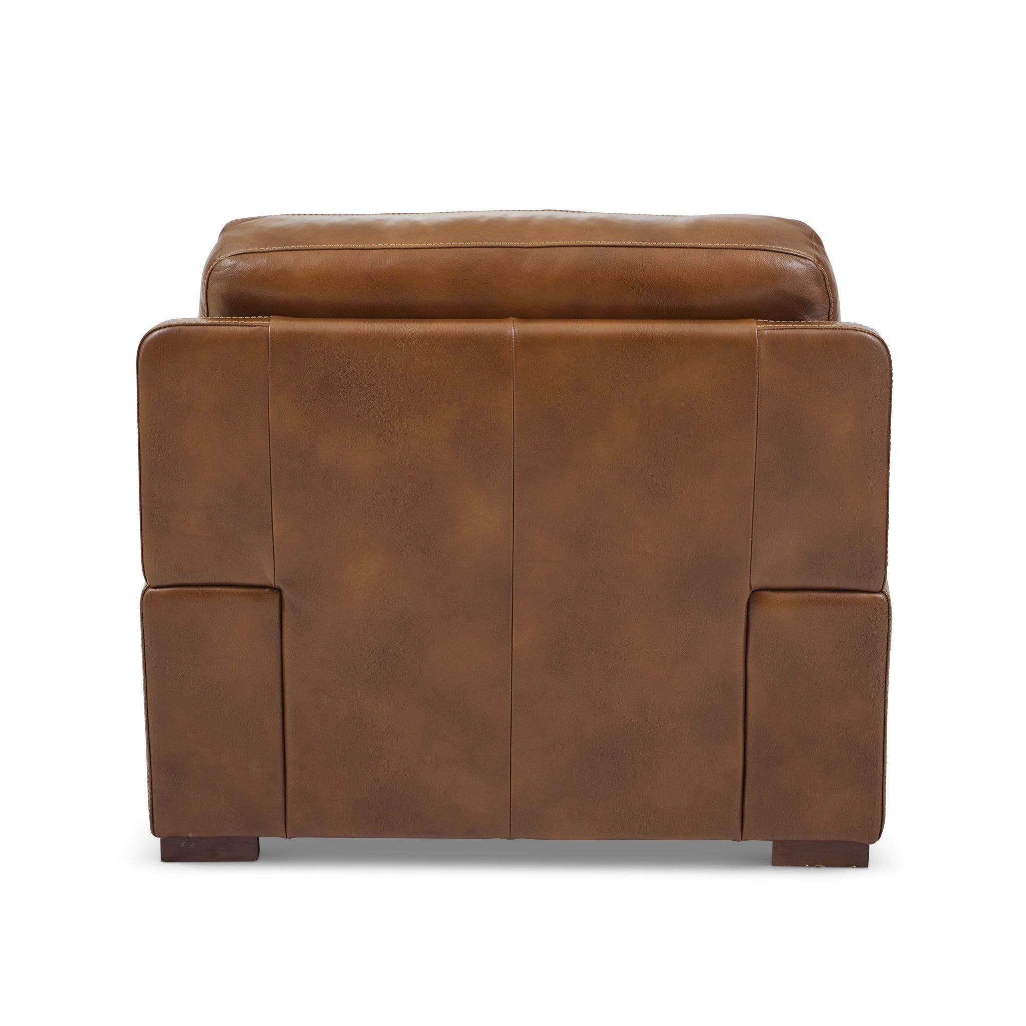 David Pecan Leather Chair