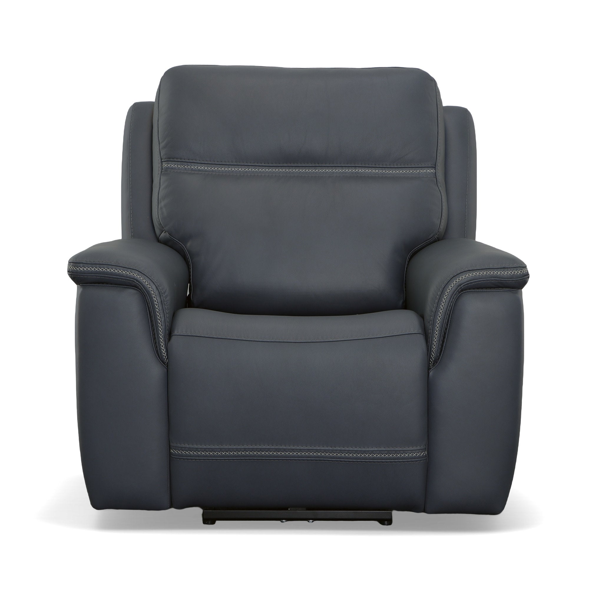 Sawyer Leather Power Recliner with Power Headrest & Lumbar