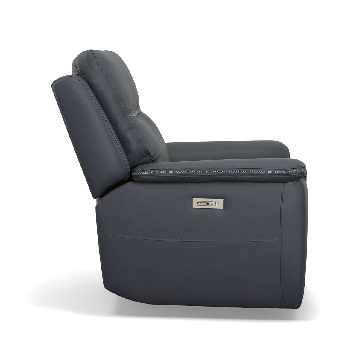 Sawyer Leather Power Recliner with Power Headrest & Lumbar