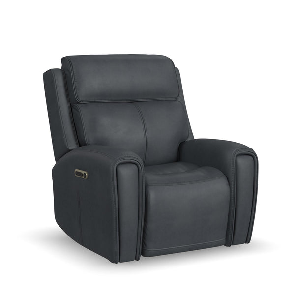 Warren Leather Power Recliner with Power Headrest & Lumbar
