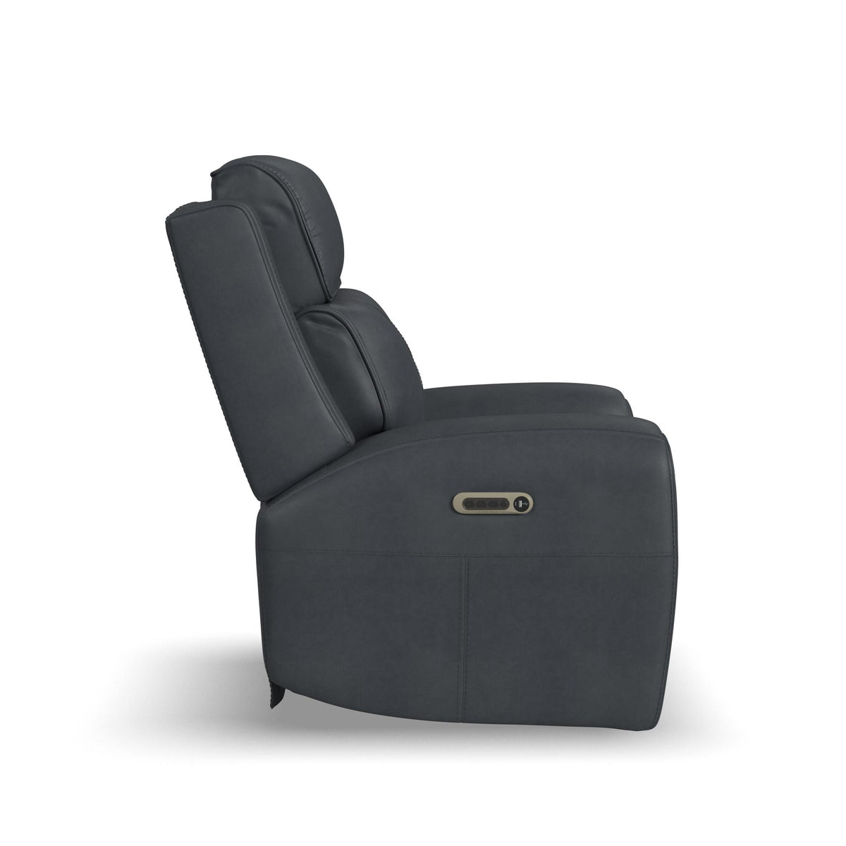 Warren Leather Power Recliner with Power Headrest & Lumbar