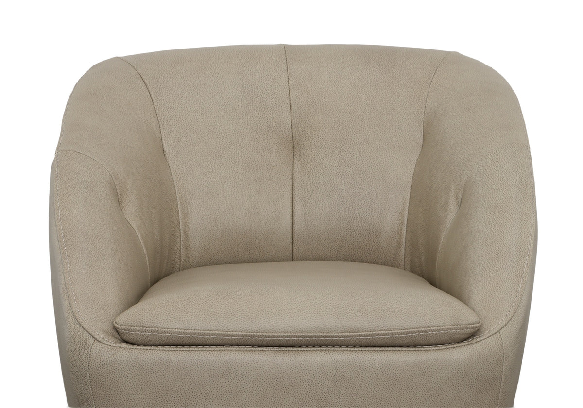 Wade Leather Swivel Chair