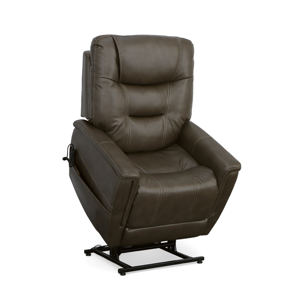 Shaw Fabric Power Lift Recliner with Power Headrest & Lumbar