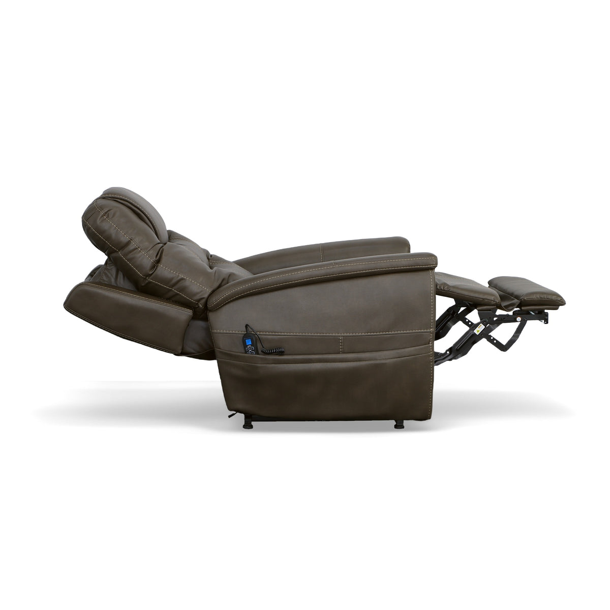 Shaw Fabric Power Lift Recliner with Power Headrest & Lumbar