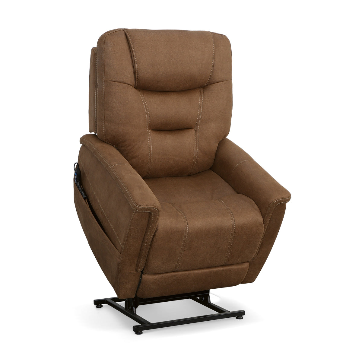 Shaw Fabric Power Lift Recliner with Power Headrest & Lumbar