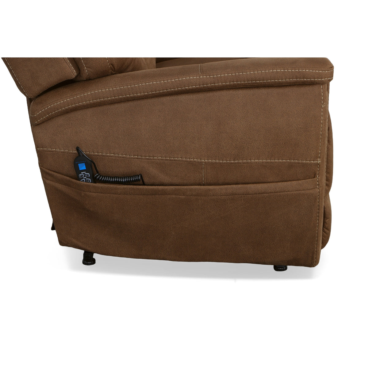 Shaw Fabric Power Lift Recliner with Power Headrest & Lumbar