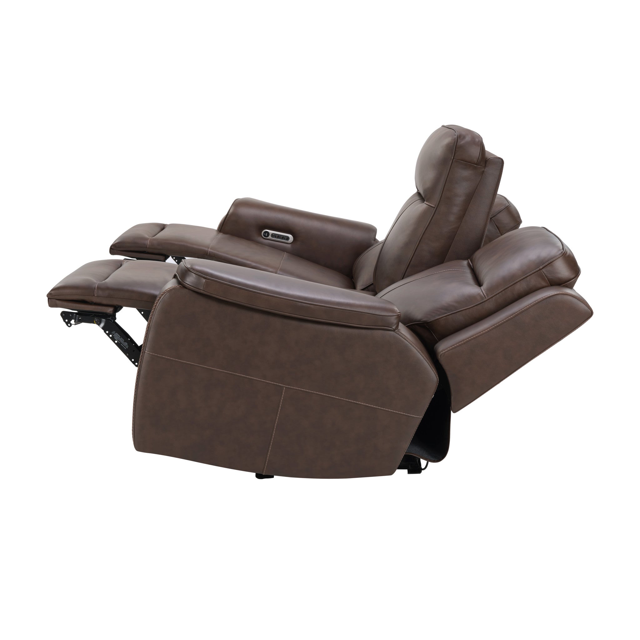 Griffin Leather Power Reclining Sofa with Headrest & Lumbar
